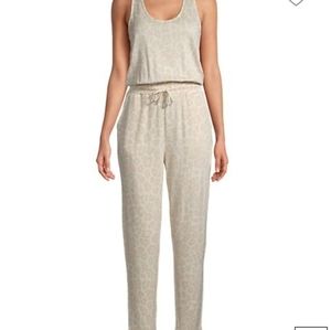 Splendid Cheetah Tan Pants Jumpsuit